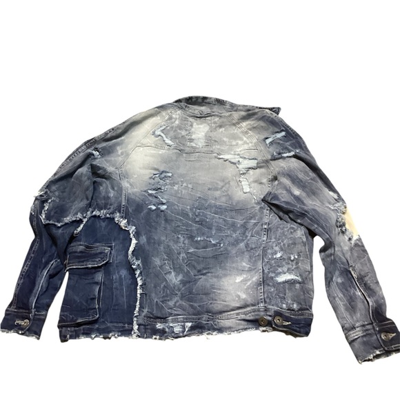 Jordan Craig Legacy Edition Distressed Denim Jacket - Size Large - Picture 2 of 4